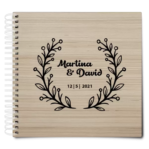 Dřevěné svatební album VANDA