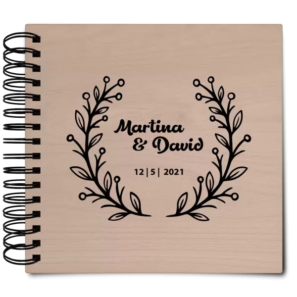 Dřevěné svatební album VANDA