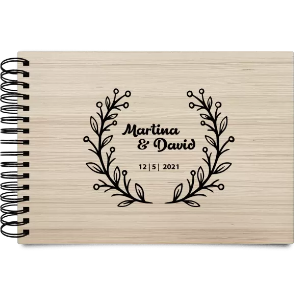 Dřevěné svatební album VANDA