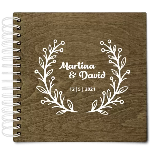 Dřevěné svatební album VANDA