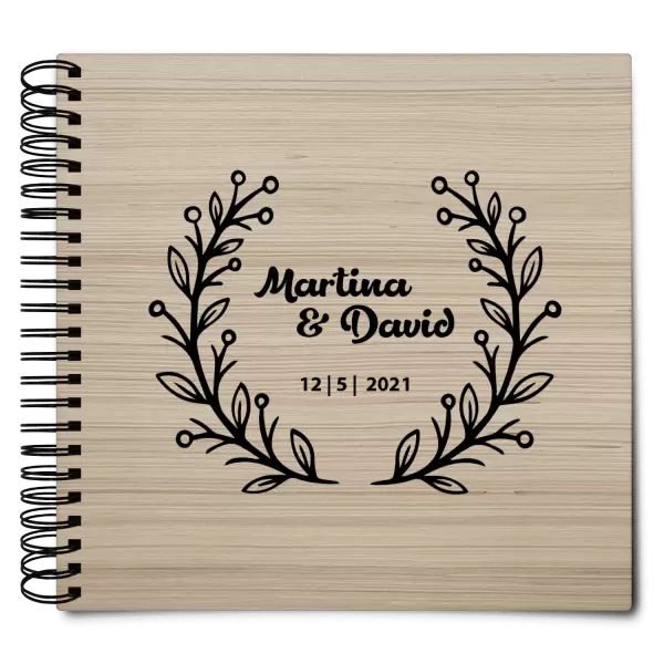 Dřevěné svatební album VANDA