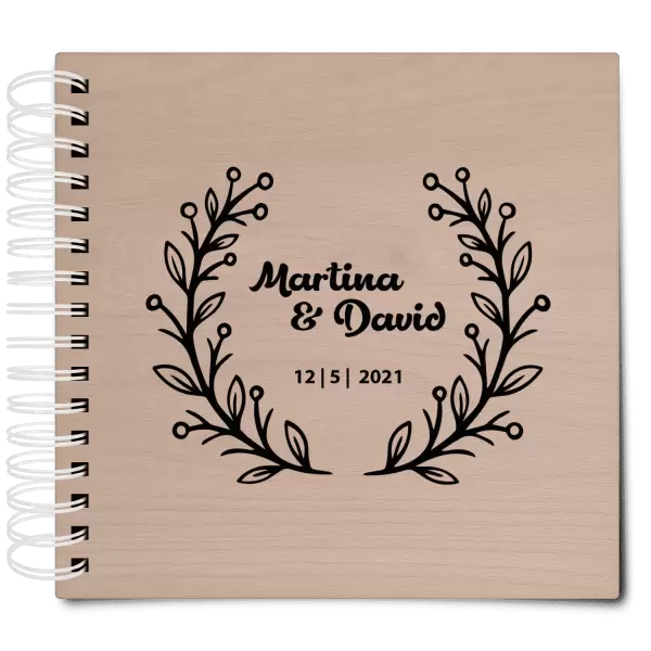 Dřevěné svatební album VANDA