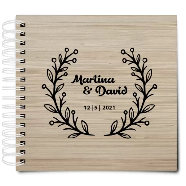 Dřevěné svatební album VANDA