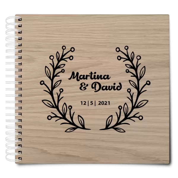 Dřevěné svatební album VANDA