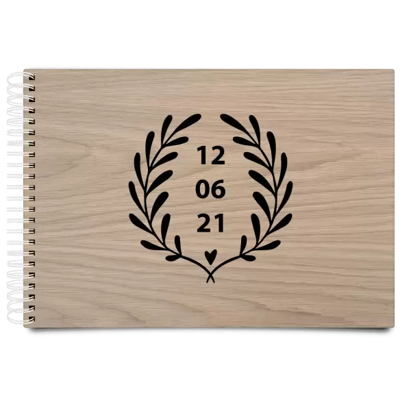 Dřevěné svatební album WALY