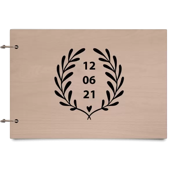 Dřevěné svatební album WALY