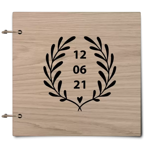 Dřevěné svatební album WALY