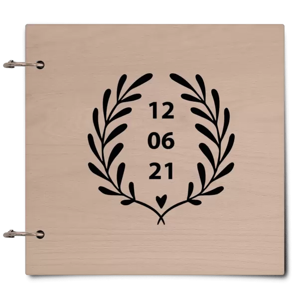 Dřevěné svatební album WALY