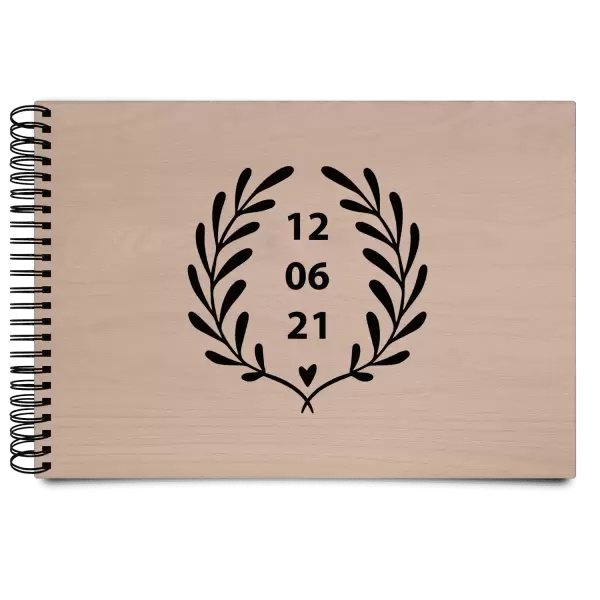 Dřevěné svatební album WALY