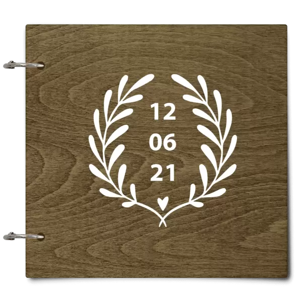 Dřevěné svatební album WALY