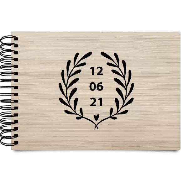 Dřevěné svatební album WALY