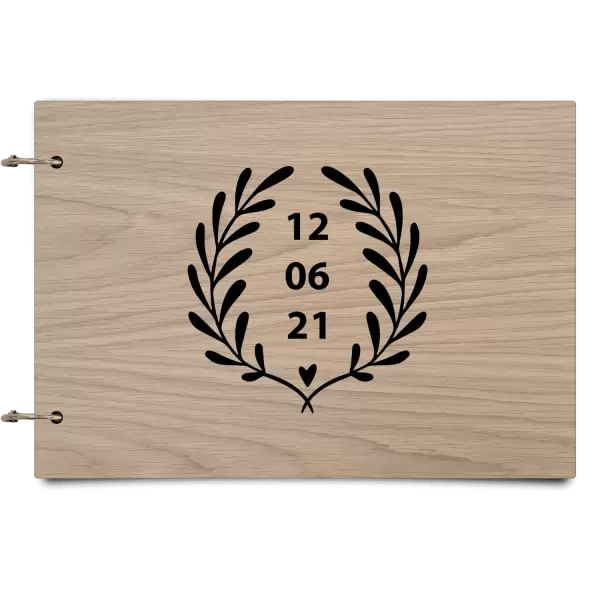 Dřevěné svatební album WALY