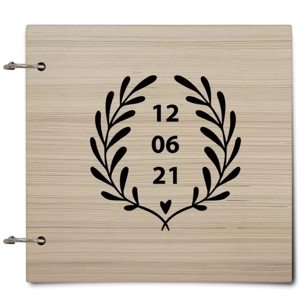 Dřevěné svatební album WALY