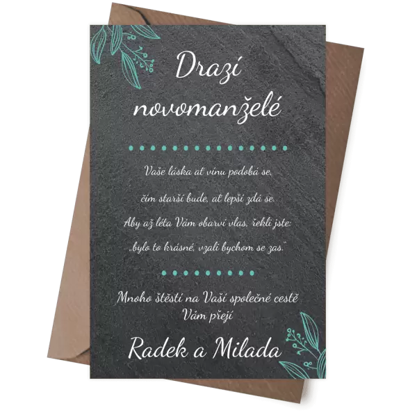 Kamenné blahopřání BEJA