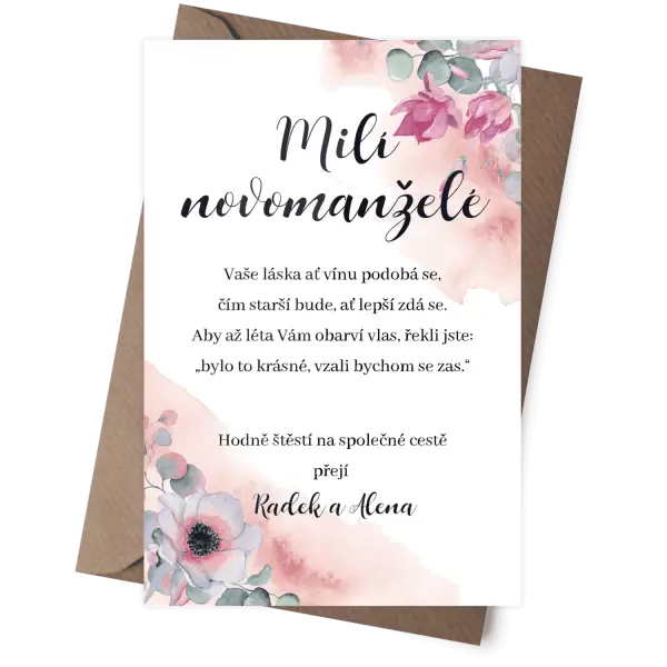 Plexi blahopřání BARBORA