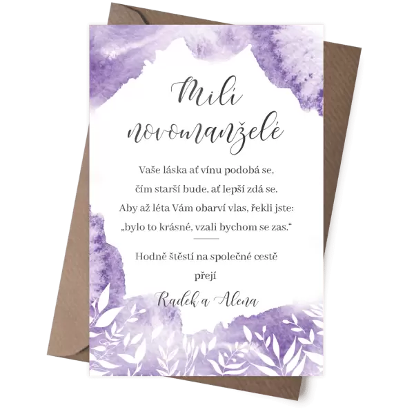 Plexi blahopřání VIOLA