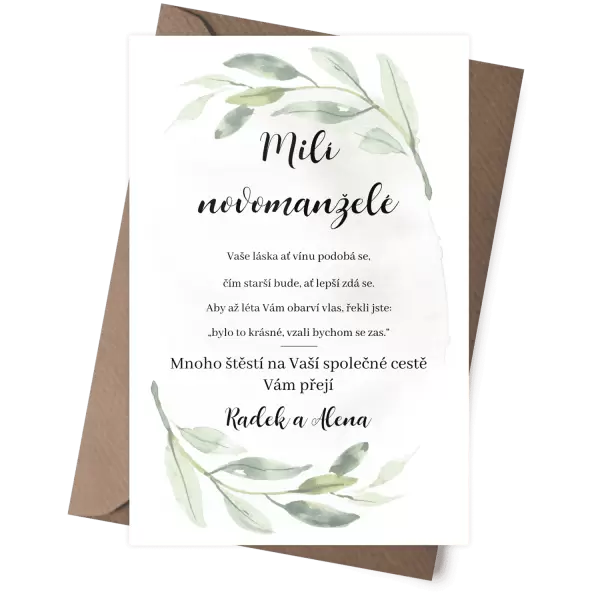 Plexi blahopřání ZITA