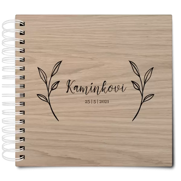 Dřevěné svatební album ZOLA