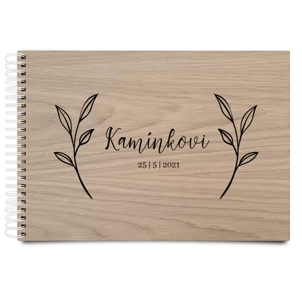 Dřevěné svatební album ZOLA