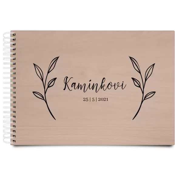 Dřevěné svatební album ZOLA