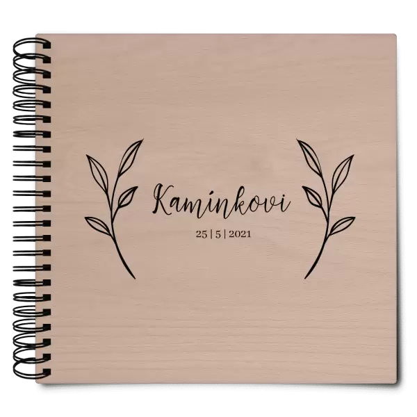 Dřevěné svatební album ZOLA