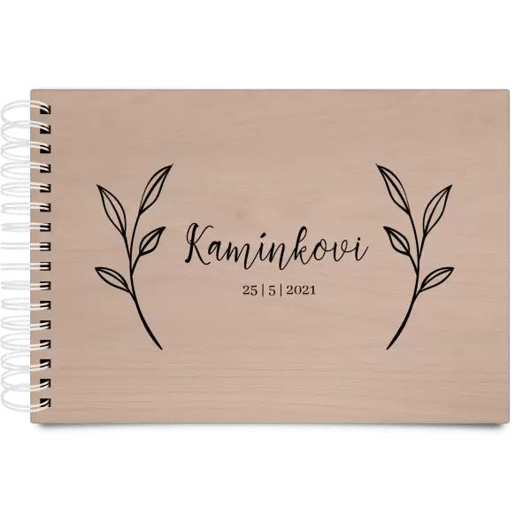 Dřevěné svatební album ZOLA