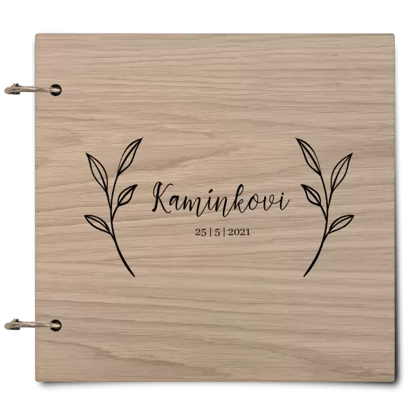 Dřevěné svatební album ZOLA