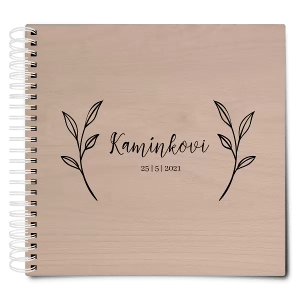 Dřevěné svatební album ZOLA