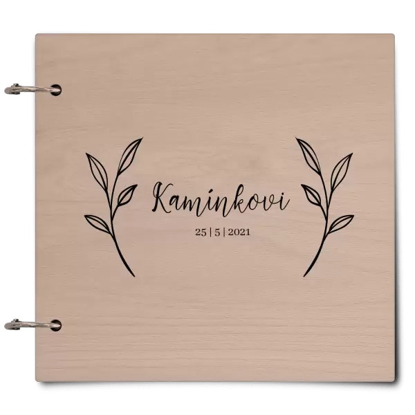 Dřevěné svatební album ZOLA