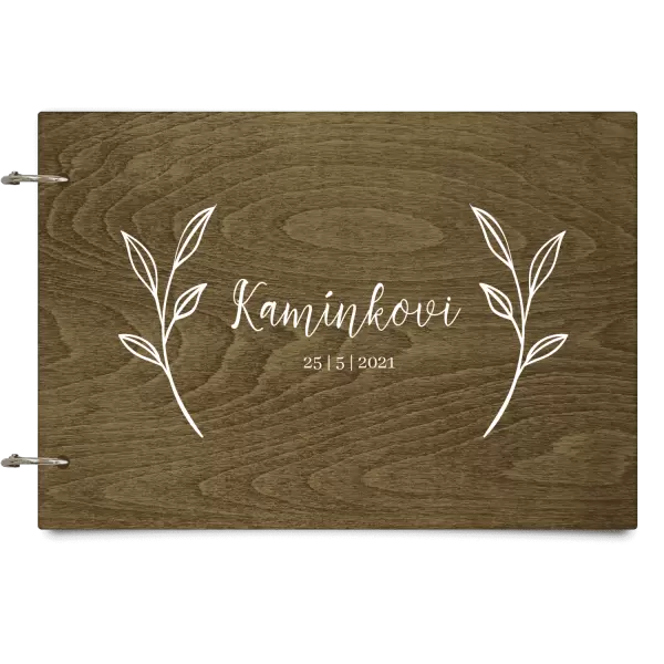 Dřevěné svatební album ZOLA