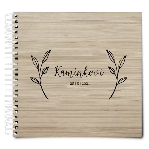 Dřevěné svatební album ZOLA