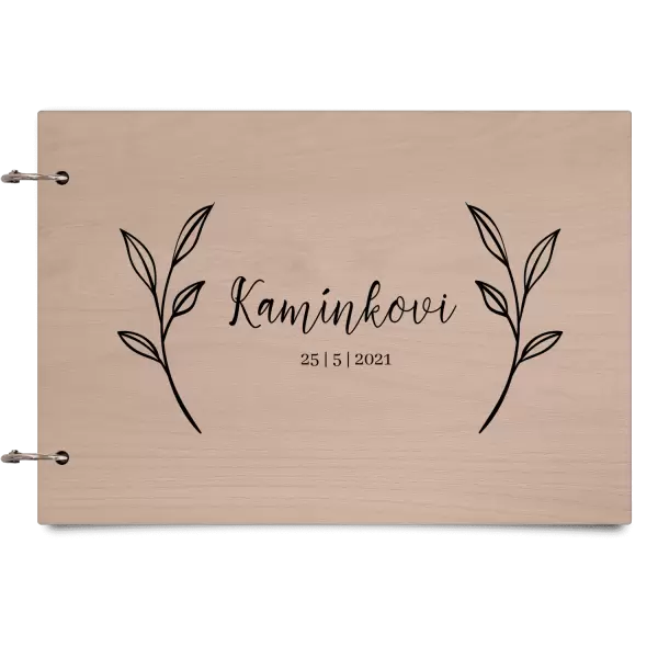 Dřevěné svatební album ZOLA