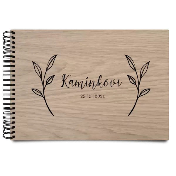 Dřevěné svatební album ZOLA