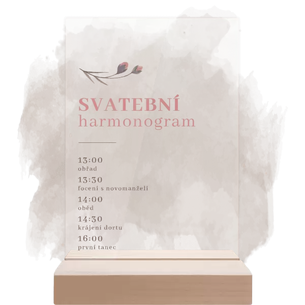 Plexi harmonogram MILADA