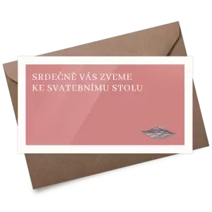 Plexi pozvánka MILADA