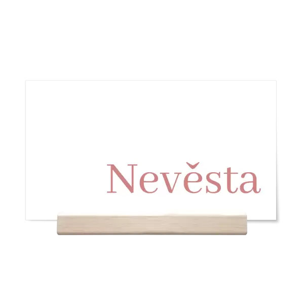 Papírová jmenovka MILADA