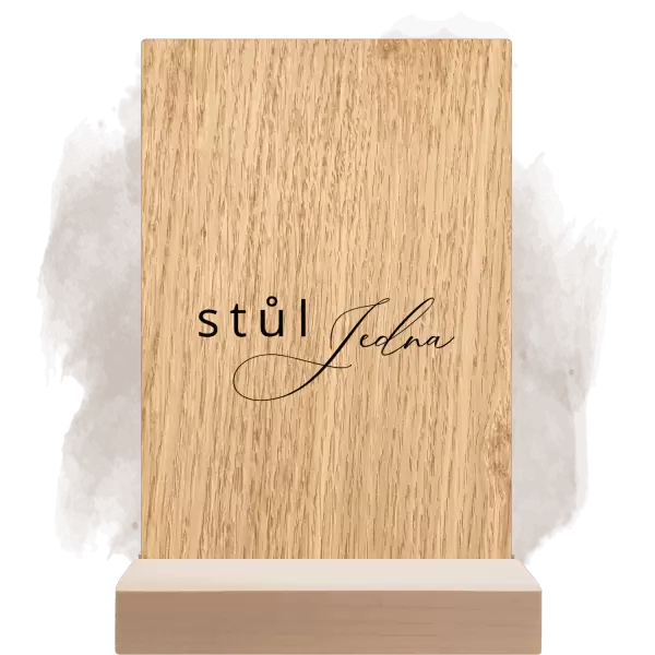 Dřevěné číslo stolu MOLY