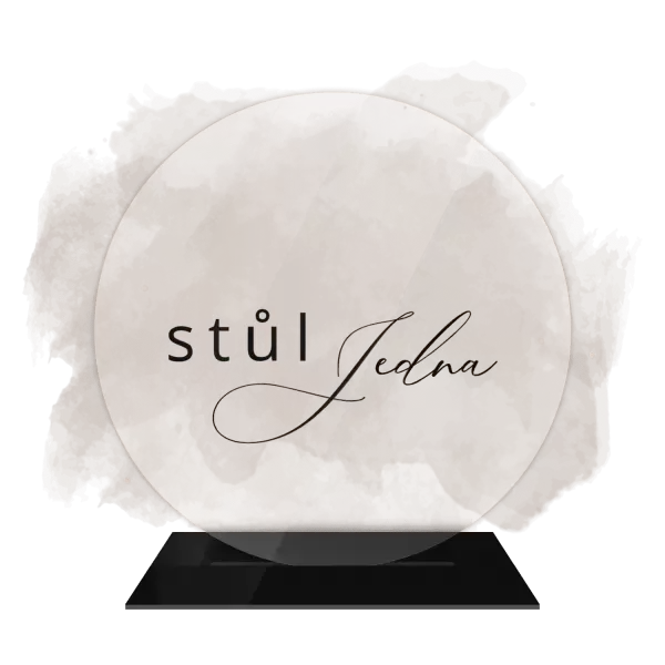 Plexi číslo stolu MOLY