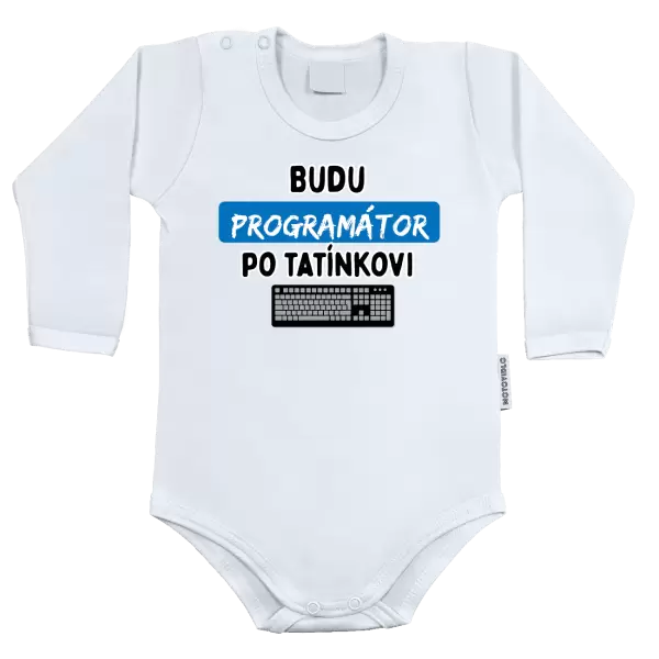 Dětské body Budu programátor po tatínkovi