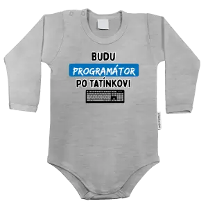 Dětské body Budu programátor po tatínkovi