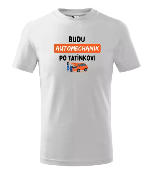 Dětské tričko Budu automechanik po tatínkovi
