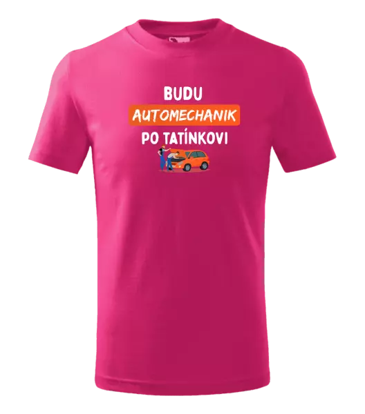 Dětské tričko Budu automechanik po tatínkovi