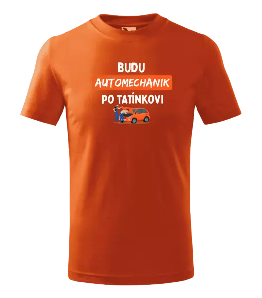 Dětské tričko Budu automechanik po tatínkovi