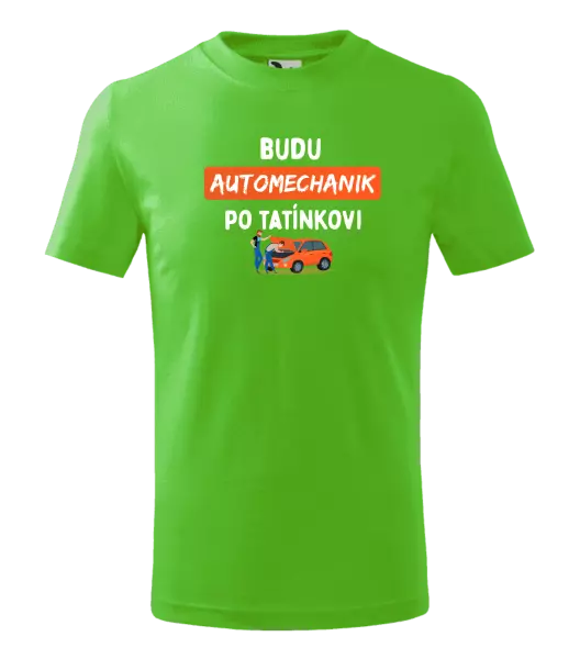 Dětské tričko Budu automechanik po tatínkovi