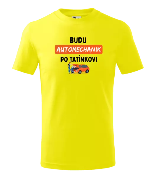 Dětské tričko Budu automechanik po tatínkovi