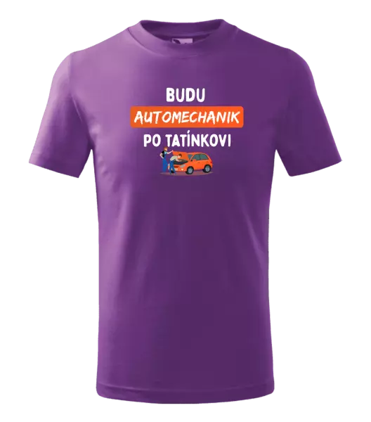 Dětské tričko Budu automechanik po tatínkovi