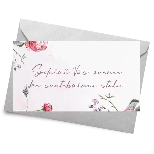 Papírová pozvánka ZOJA