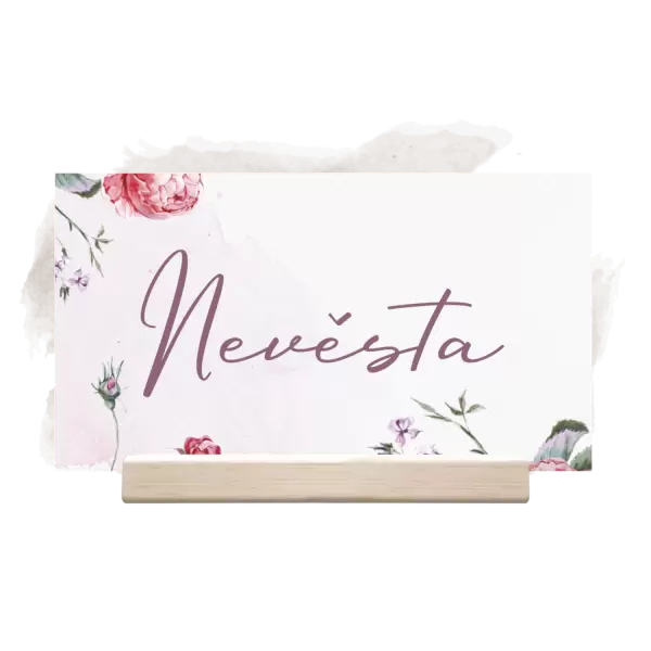 Papírová jmenovka ZOJA