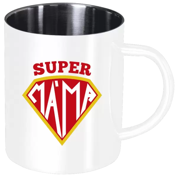 Nerezový hrnek Supermáma