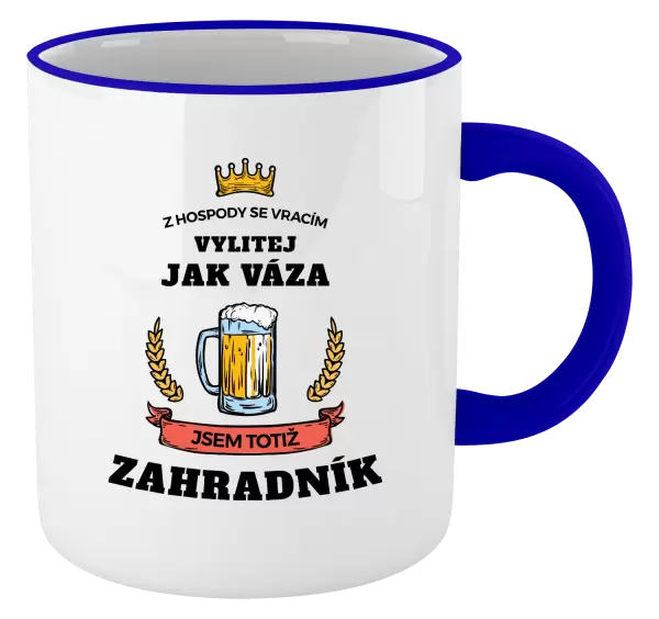 Hrnek Z hospody se vracím - Zahradník